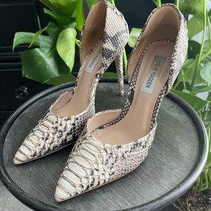 Steve Madden Faux Snake Skin Heels